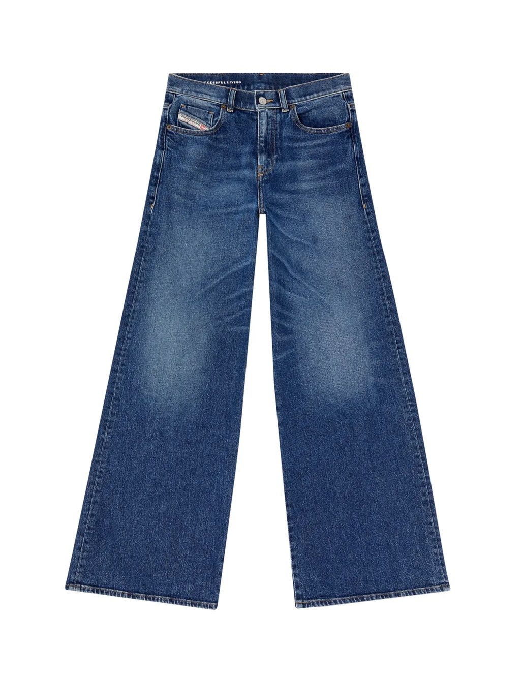 パンツ KENZO Women Straight Pants FD52PA077 9FB 11 Beige The Kenzo High Waist Linen-Blend Trousers In Beige Curves